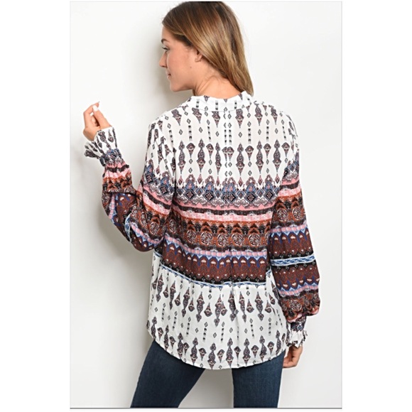 📍SALE Beautiful Bohemian Blouse Small - Picture 5 of 8